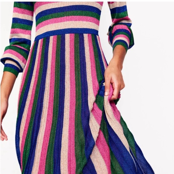 Boden Maxi Gown Striped Long Sleeve - Picture 5 of 10